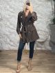 Lil-Golden Buttons Short Coat-60030/Chocolat