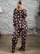 Sar-Multi Velour Pyjamas-3390/N10