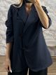 The-Double Breasted Blazer-60783/Navy Blue