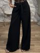 Crep Wide Pants/Black