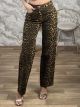 Straight Animal Denim Pants-5300