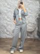 The-Pockets Tracksuit Set-39325/Grey