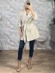 Lil-Golden Buttons Short Coat-60030/Ecru