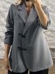 The-Double Breasted Blazer-60783/Grey