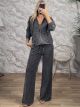 Zero-Faded Strassed Cotton Tracksuit-3013/Grey