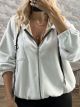 Lok-Soft Fleece Hooded Cardigan-84225/White
