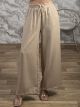 Cotton Paperbag Pants-462/Beige