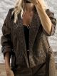 Leopard Leather Jacket-6764/Chocolat