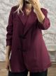 The-Double Breasted Blazer-60783/Burgundy