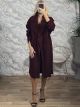 Sar-Wide Button Coat-26098/Burgundy