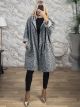 Lil-Boucle Hooded Cardigan-26573/Grey