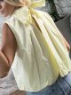 OpenBack Bow Top-91107/Yellow