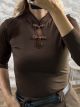Ton-Japanese Elastic Top-2661/Chocolat