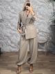 The-WrapBlazer Suit-87211/Beige