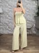 Wide Viscose Set-12566/Yellow
