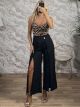 Alfa-Leopard Strassed Jumpsuit-8875