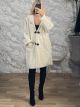 Lok-Hooded JPNS Coat-84207/Vanilla