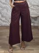 Zoz-Matte Leather Leo Pants-26473/Burgundy