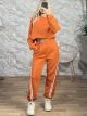 CropTop Striped Set-23550/Orange