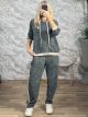  Lil-Soft Velour Hooded Set-25713/Green