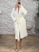 Kun-Mohair Furry Coat-50218/White