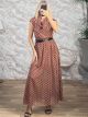 Ste-PolkaDot Muslin Maxi Dress-30007/Ecai
