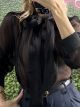Lame Bow Shirt/Black