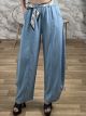 Barrel Scarf Pants/Blue