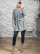 Lil-Golden Buttons Short Coat-60030/Grey