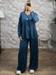 Lil-Velvet Ve Elastic Set-26500/Petrol