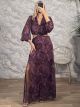 San-Muslin GoldenThread Maxi Dress-6481/Purple