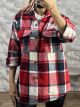 Sar-Short Checkered Shirt-202602/Red2