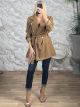 Lil-Golden Buttons Short Coat-60030/Camel