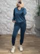 Lok-Velvet Ve Set-82601/Petrol
