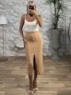 Midi Knitted Skirt/Camel