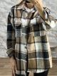 Sar-Short Checkered Shirt-202602/Black&Beige