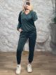 Lok-Velvet Ve Set-82601/Emerald Green