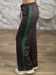 Leopard DoubleStriped Pants-5145/Green