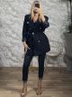 Lil-Golden Buttons Short Coat-60030/Navy Blue