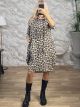 Vat-Animal Hooded Mini Dress-26812/Ecru