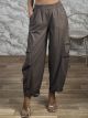 Ton-Office Barrel Pants-26204/Mocca