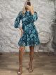 SilverThread Mini Dress-58081/Petrol