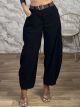 Lil-Cord Belt Pants-19194/Black