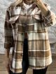 Sar-Short Checkered Shirt-202602/Camel