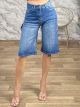 Strassed Long Shorts-9133/Dark Blue