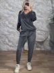 Lok-Velvet Ve Set-82601/Grey