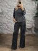Strassed Cotton Set-3012/Grey
