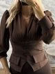San-Vest Style Top-50242/Chocolat