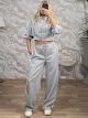The-Japanese Crop Tracksuit-58698/Grey