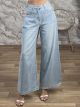 Z-SuperWideLeg Denim Pants-5073/Blue